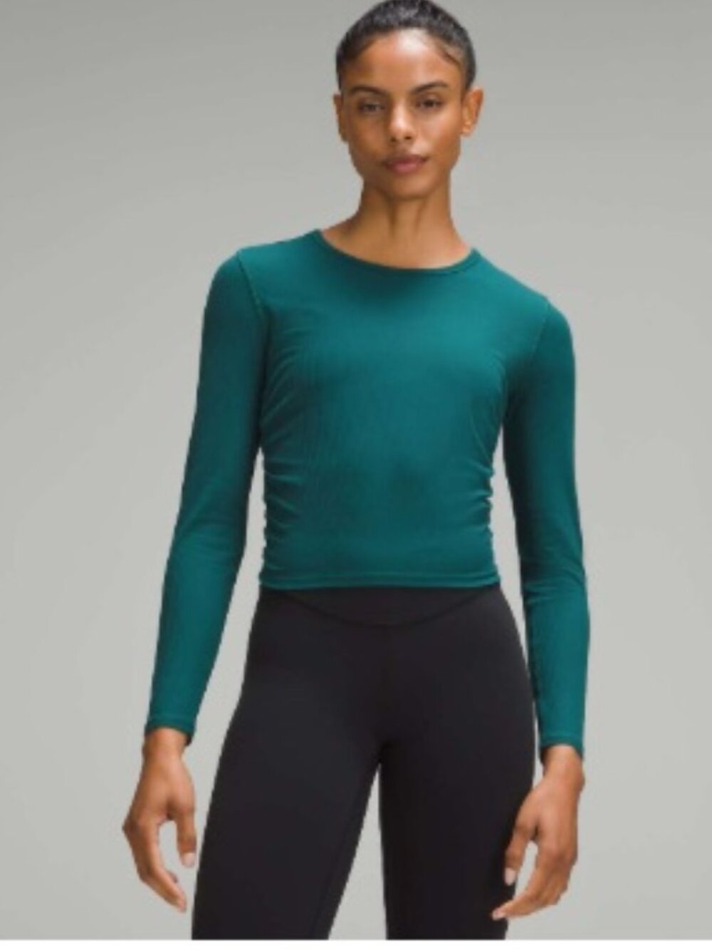 Lululemon All It Takes Ribbed Nulu Long-Sleeve Shirt Storm Teal | 6